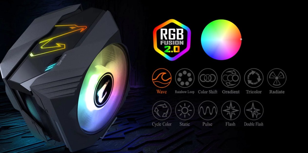 Tản nhiệt CPU Gigabyte Aorus ATC800 RGB thiết kế LED RGB hoàn toàn mới